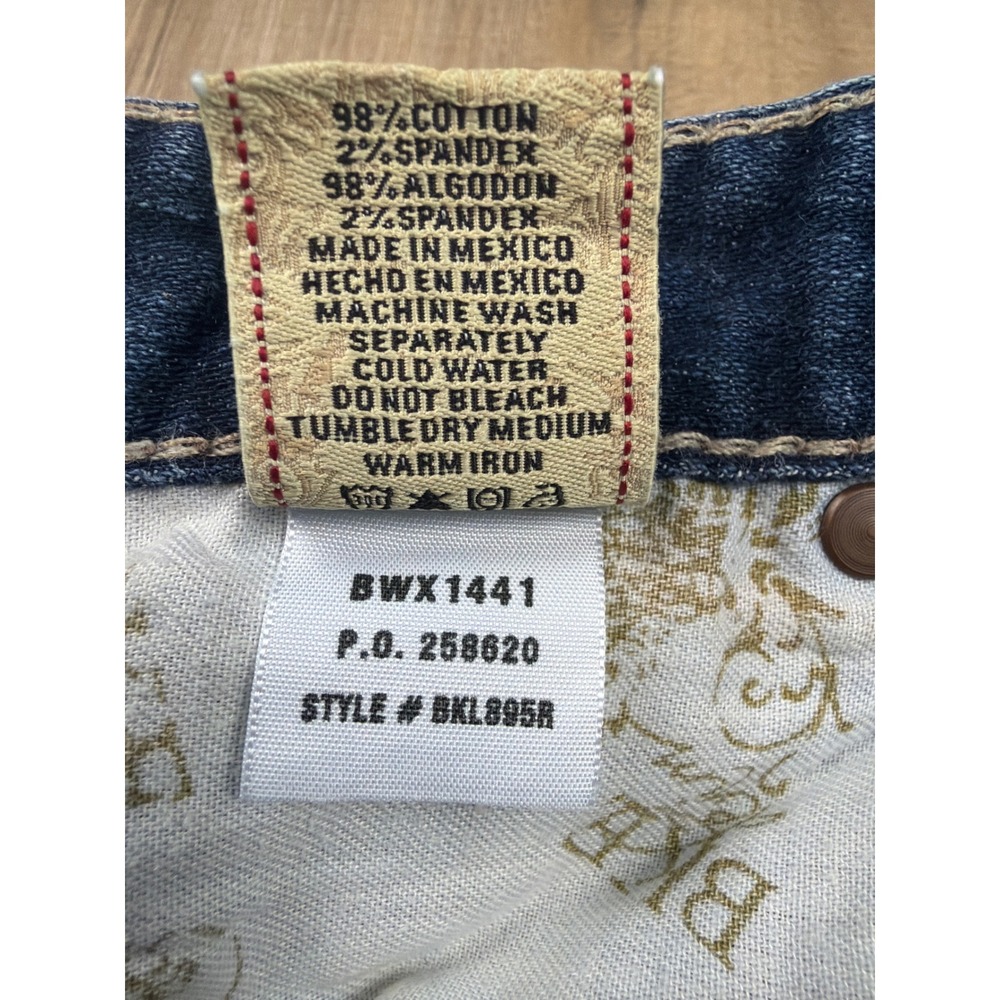 Y2K Buckle BKE Stella Stretch Low Rise Bootcut Jeans Womens Size 30 Flap Pocket - Picture 8 of 8